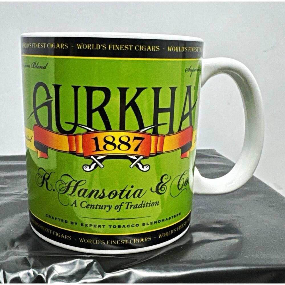 Gurkha 1887 K. Hansotia & Co. World's Finest Cigars Coffee Mug